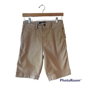 American Eagle Mens Beige Chino Shorts Extreme Flex 28 longer length 11 inseam